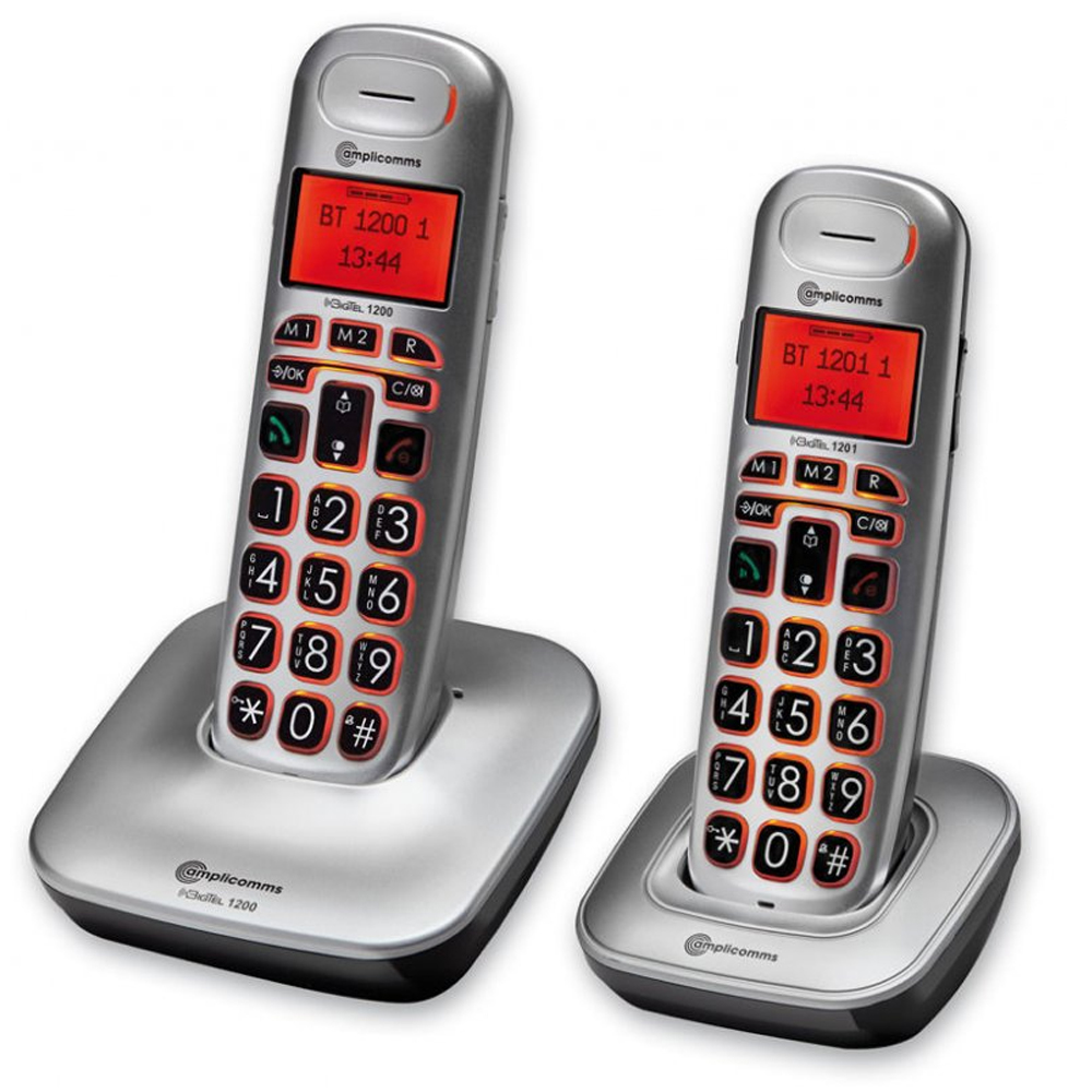 Amplified Cordless Telephones Twin Packs RNID Connevans